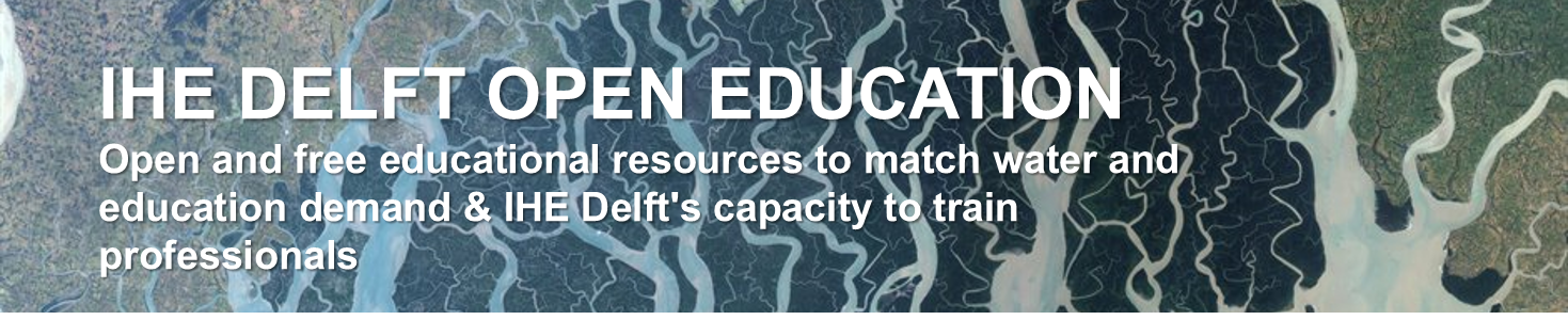 IHE DELFT OPEN COURSEWARE IHE DELFT OPEN COURSEWARE