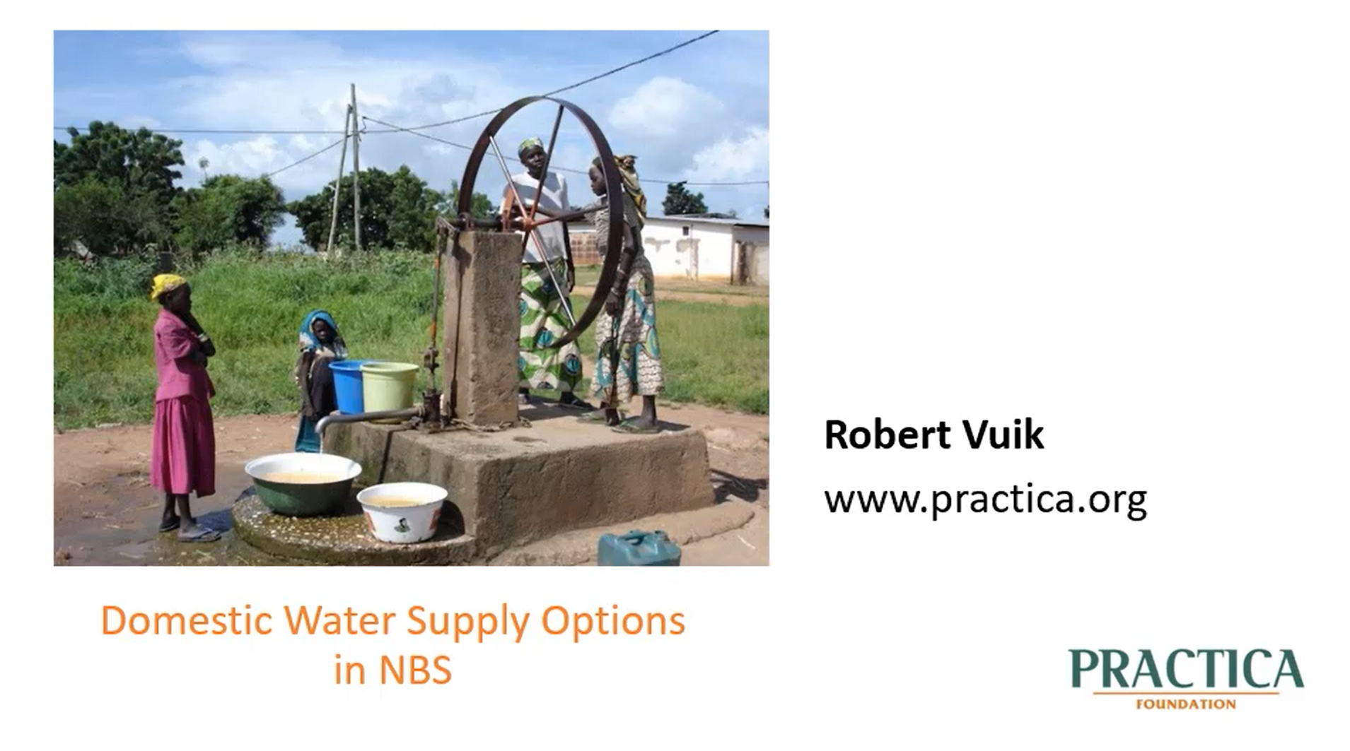 ToT2 Domestic water supply options Title Slide